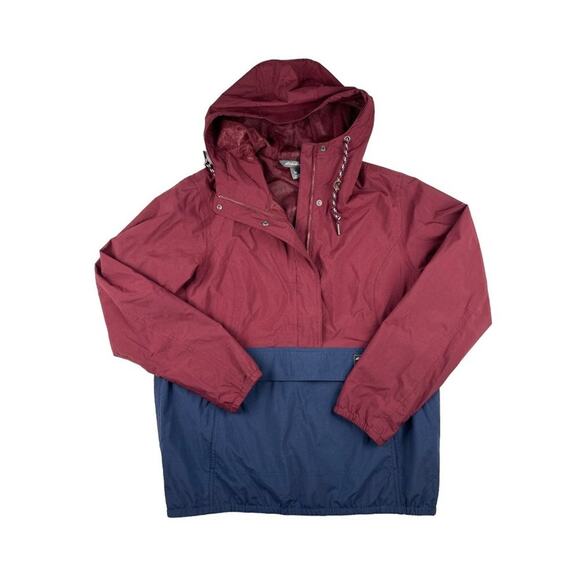 Eddie Bauer - Charly Anorak Jacket Dark Berry/Navy - Picture 1 of 4